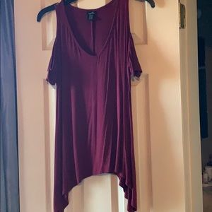 Cold shoulder blouse